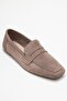 Rubra Mink Suede Genuine Leather Women's Loafer Shoes - 3
