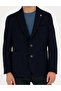 Navy Blue 100% Cotton Extra Slim Fit Sports Jacket 50272747-Vr033 - 5
