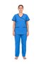 Exquisite Scrub Set Uniform for Women, Beautician, Housemaid, Nurse with Piping - 2