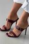Zusa Buckle Detailed Bordo Mat - 3