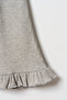 Girl's Ruffled Spanish Leggings Gray Melange - 4