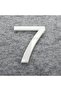 Apartment -Wall - Door Number 3 mm Laser Cut White Plexiglass Self Adhesive Number -7 Seven