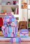Girl's Primary School Orthopedic Set of 3 Pen Holder Lunch Bag with 3 Compartments Water Bottle