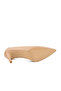 Beige Thin Heeled Women's Evening Dress Shoes Pc-54506 Z - 5