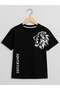 Children's Lion Printed Cotton Oversize T-Shirt - 6