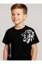 Children's Lion Printed Cotton Oversize T-Shirt - 3
