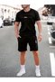 Men's Bottom Top Summer Set Losangeles Printed Shorts T-Shirt