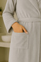 Nevin Model Bathrobe Set – 100% Cotton Bathrobe and 50X90 Face Towel - 6