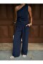 Adrea One Sleeve Shoulder Blouse Palazzo Pants Set - 3