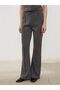 Lcw Vision Anthracite Women's Knitwear Pants with Elastic Waist - 2