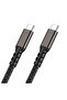 كابل بيانات أسود من الجيل الثاني من النوع C إلى النوع C USB3.2 PD بقدرة 100 وات وسرعة 20 جيجابت في الثانية و4K@60 هرتز و1 متر-SCKS - 2