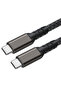 كابل بيانات أسود من الجيل الثاني من النوع C إلى النوع C USB3.2 PD بقدرة 100 وات وسرعة 20 جيجابت في الثانية و4K@60 هرتز و1 متر-SCKS