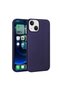 حافظة سيليكون متوافقة مع هاتف iPhone 15 SCKS Premier - أزرق داكن