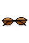 Umbrella Orange Oval Women's Sunglasses |   54 Ekartman and Uv400 Protection - 2