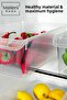 6 Pieces In-Cabinet Refrigerator Organizer - Fruit Vegetable Storage Container Refrigerator Organizer Basket 6 Liters - 5
