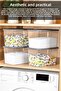 Mega Size Detergent Storage Box - Bathroom Tablet Powder Detergent Box with Label 5.3 Liter Transparent - 3