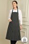 Unisex Thick White Stripes Tape Bib - 2