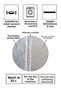 Framed Non-Slip Base Washable Set of 2 Bathroom Carpet Mat Toilet Seat Set Kt-kzht-535 - 3