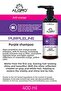 Anti-Orange Silver Purple Shampoo No Reflections for Blonde Grey Hair - 2