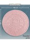 Cotton Woven Water Absorbent Bath Mat, Bathroom Rug Royal 100X100 cm Powder - 5