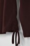 Brown Square Collar Side Gathered Knitted Plus Size Blouse Tbbaw25Af00041 - 6