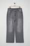 Gri Yüksek Bel Straight Fit %100 Pamuk Non-Strerch Denim Büyük Beden Jeans TBBSS24CJ00050 - 5