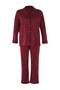Bordo Kalpli Gömlek Yaka Örme Pijama Takımı TBBAW23AI00015 - 3