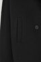 Siyah Regular Yünlü Oversize Kaşe Kısa Ceket Kaban TWOAW26DD00009 - 6