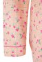 Pembe %100 Pamuklu Çiçekli Biyeli Örme Pijama Takımı TBBAW26AI00007 - 6