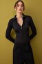 Gri-Siyah 2'li Basic Kısa/Crop İkili Paketl Triko Body Hırka-Kazak TWOAW26KZ00116 - 2