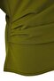Yağ Yeşil Büzgü/Drape Detaylı Dökümlü Asimetrik Yaka Örme Bluz TBBSS25AF00119 - 6