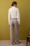 Vizon Çizgili Biye Detaylı Wide Leg/Geniş Paça Pantolon TWOAW26PL00044 - 4