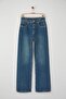Mavi Yüksek Bel Geniş Paça Wide Leg Jeans TWOAW26JE00086 - 5
