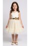 I&K Shimarik Ki̇ds Girls' Evening Dress with Pul Palette Detail on the Front