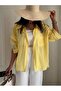 Women's Self Patterned Transparent Oversize Pocket Detailed Modal Shirt 75 cm - 2