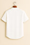APAŞ COLLAR SLIM FIT LYCRA TEXTURED SHORT SLEEVE SHIRT - 2