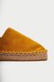 Mubiano Genuine Leather Collection Women's Suede Espadrille Ballerina Mustard -Mcsvt23Tms002-Hrd - 7