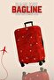 Lycra Flexible Fabric Red Route Printed Durable Suitcase and Suitcase Cover - 2