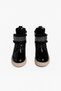 Daily Girls' Black Patent Leather Boots with Zipper, Rubber Laces, Fur and Stone Detail, Non-Slip Sole Bootie 391 - 5