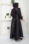 Women's Clothing Evening Dress Fashion Sequin Detailed Satin Evening Dress 2537 - 7