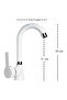 Venita White Delta Short Pipe Sink Faucet - 3