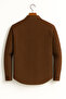 Textured Striped Jacket Looking Coffee Shirt - 2