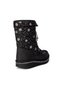 Daily Children's Winter Sports Boots Furry Lace Up Zipper Patterned Sole Shoes F200 - 6