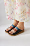 Genuine Leather Joelle Black Comfort Laser Cut Women's Slippers - 7