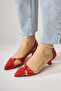 Fenja Red Transparent Edge Low Heeled Shoes - 7