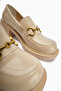 Berita Beige Thick Heeled Women's Shoes - 8