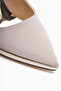 Maren Beige Buckle Thin Heeled Women's Shoes - 7