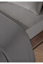 100% Natural Cotton 4 Layer Muslin Luxury Double Pique Set Dark Gray 200X230Cm - 3