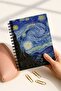 مجموعة دفاتر مدرسية من Van Gogh Spiral Dotted، مقاس A5 / 50 ورقة، 100 صفحة، مجموعة من 4 قطع، Van Gogh - 7