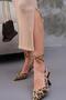 Loose Stretchy Ottoman Midi Dress with Straps and Slits - 4